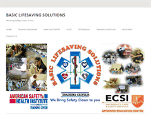 Tablet Screenshot of basiclifesaving.org